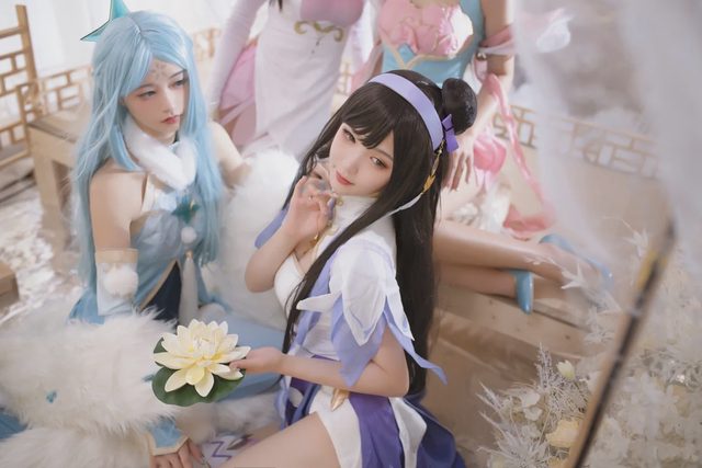 Li画晴 《王者荣耀》四大美女同人旗袍cosplay图册封面