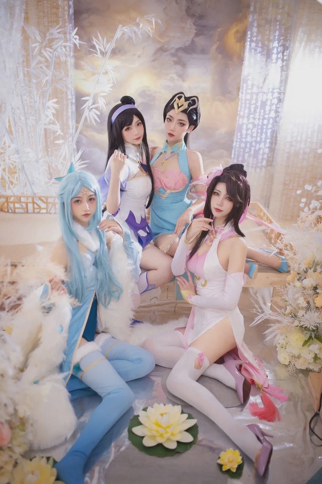 Li画晴 《王者荣耀》四大美女同人旗袍cosplay第 4 张图片