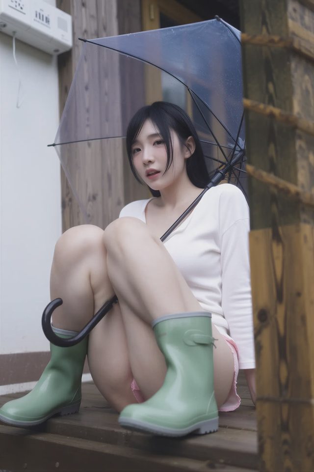 momorina rinaモモリナ MAXIM Wet In The Rain OUTSIDE第 30 张图片