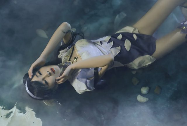 Hanxi（孟涵僖） 王者荣耀西施同人旗袍cosplay第 7 张图片