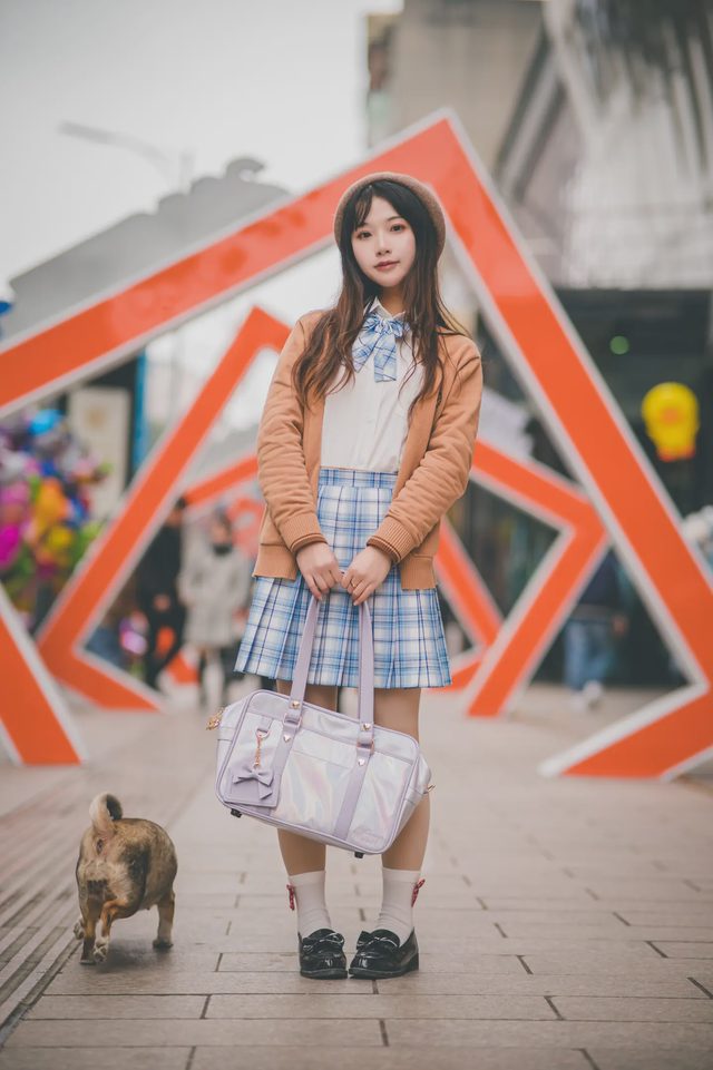 嘉霁，夜狸 JK私影第 14 张图片