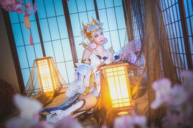华汐 【cos正片】王者荣耀·貂蝉·金色仲夏夜之梦第 5 张图片