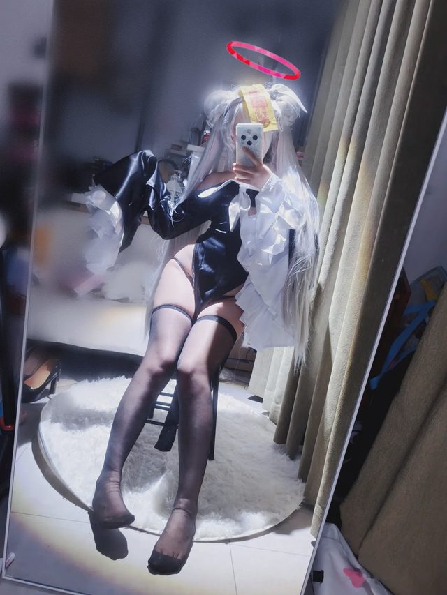 御子miko 碧蓝档案 普拉娜 万圣节僵尸服第 30 张图片