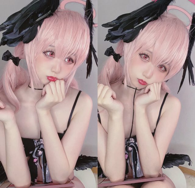 无风霖鹿 《碧蓝档案 》下江小春泳装cosplay第 6 张图片