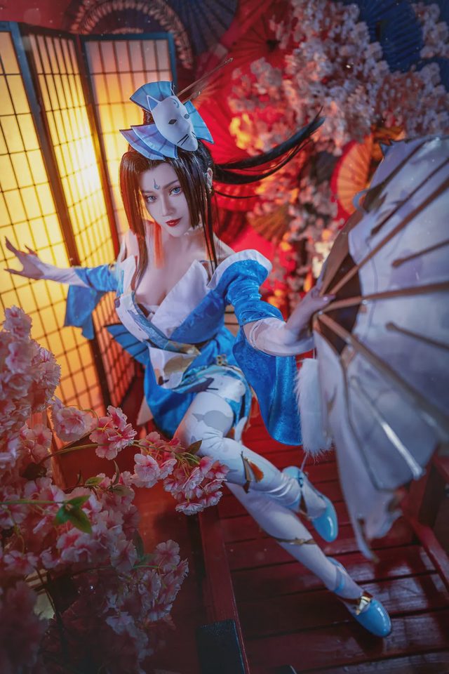 露兒大魔王_ 王者荣耀 不知火舞魅语cosplay第 6 张图片