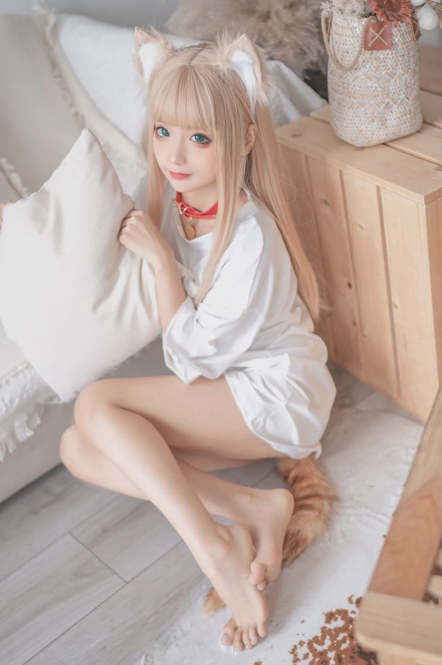 蠢沫沫- 黄豆粉猫娘cosplay第 3 张图片