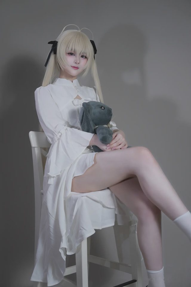 幼愛youmeko 缘之空 春日野穹 白裙第 6 张图片