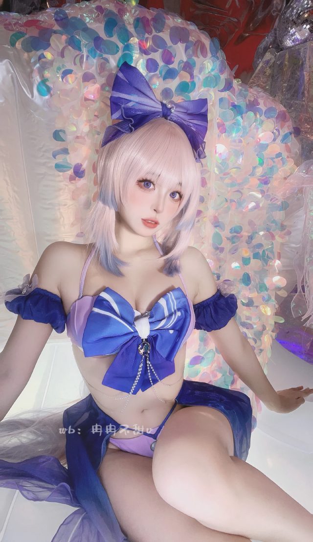冉冉不甜v 《原神》珊瑚宫心海cosplay第 4 张图片