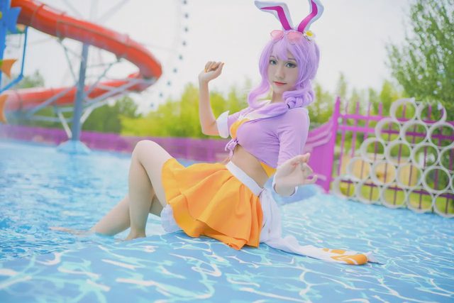 叶唯唯 公孙离蜜橘之夏泳装Cosplay第 10 张图片