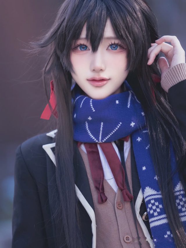 幼愛youmeko 我的青春恋爱物语果然有问题 雪之下雪乃 JK制服第 13 张图片