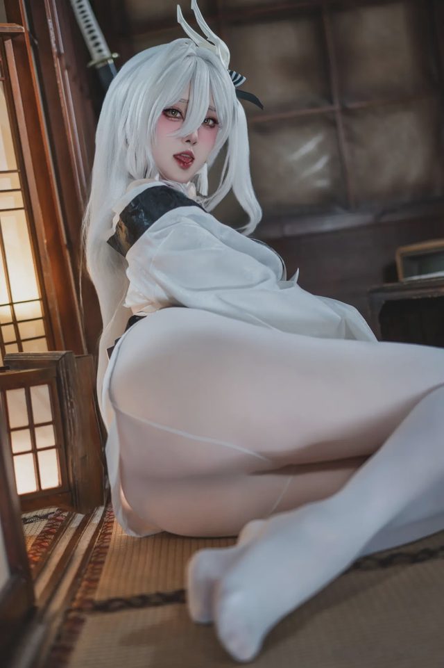 Natsuko夏夏子 碧蓝航线 白凤和服第 25 张图片