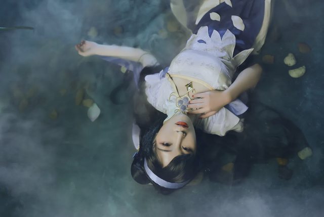 Hanxi（孟涵僖） 王者荣耀西施同人旗袍cosplay第 2 张图片