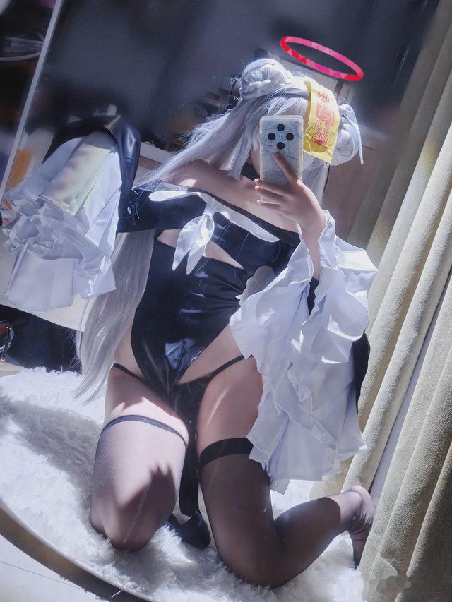 御子miko 碧蓝档案 普拉娜 万圣节僵尸服第 27 张图片
