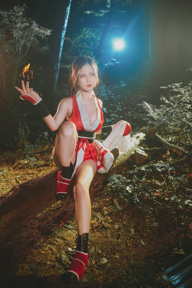 az想和金克丝私奔 王者荣耀－不知火舞cosplay第 4 张图片