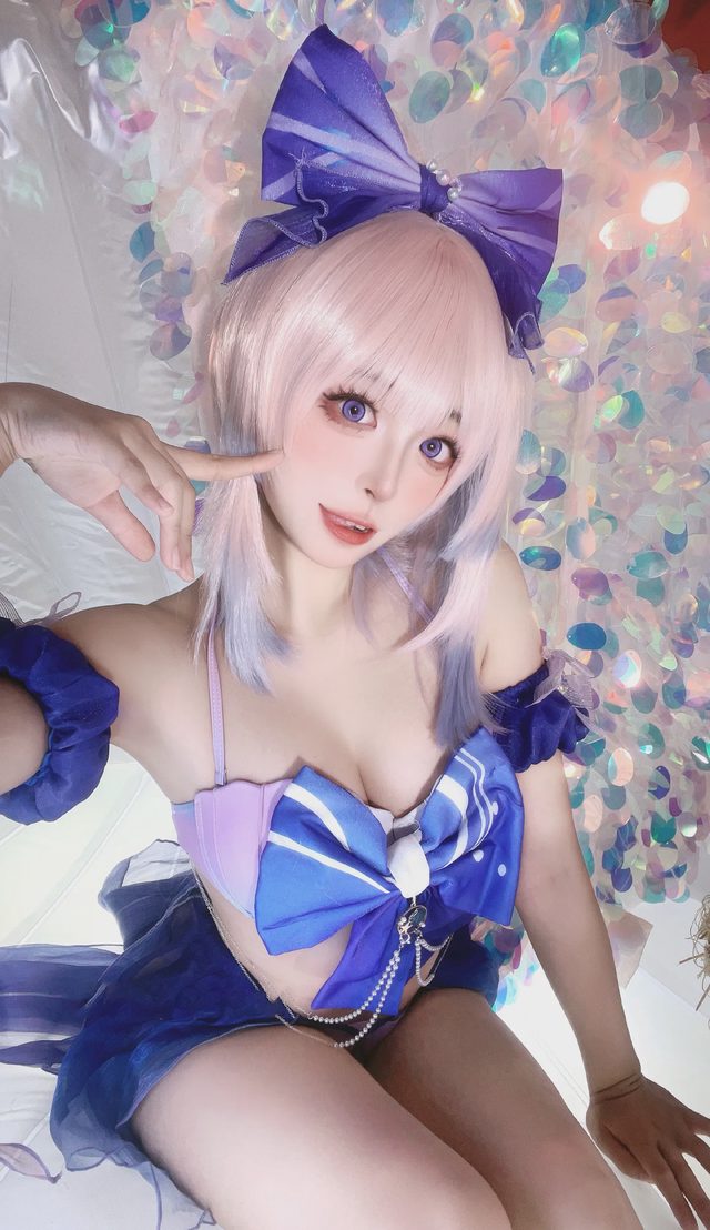 冉冉不甜v 《原神》珊瑚宫心海cosplay第 8 张图片