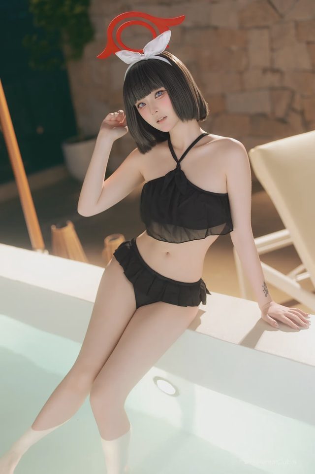 屿鱼 碧蓝档案 静山真白 泳装第 29 张图片