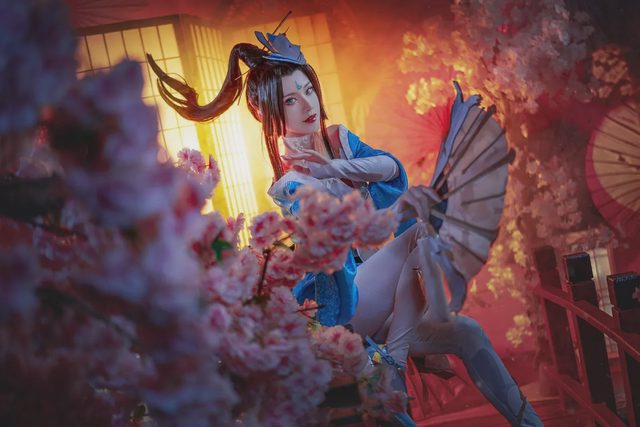露兒大魔王_ 王者荣耀 不知火舞魅语cosplay第 3 张图片