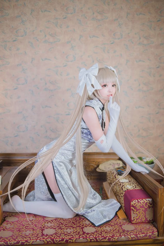 蓝裳 缘之空穹妹cosplay第 3 张图片