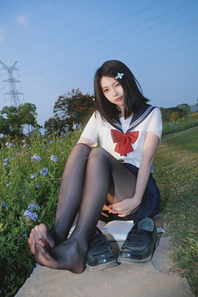 七只红豆 蓝花JK第 32 张图片