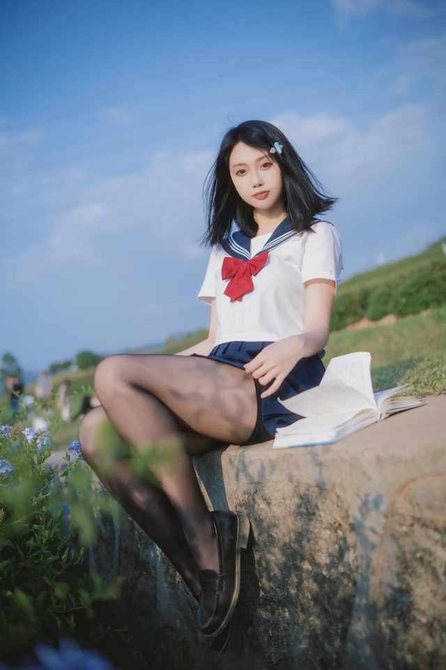 七只红豆 蓝花JK第 10 张图片