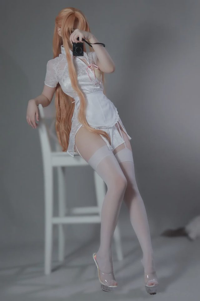 幼愛youmeko 刀剑神域 亚丝娜 中华女仆第 13 张图片