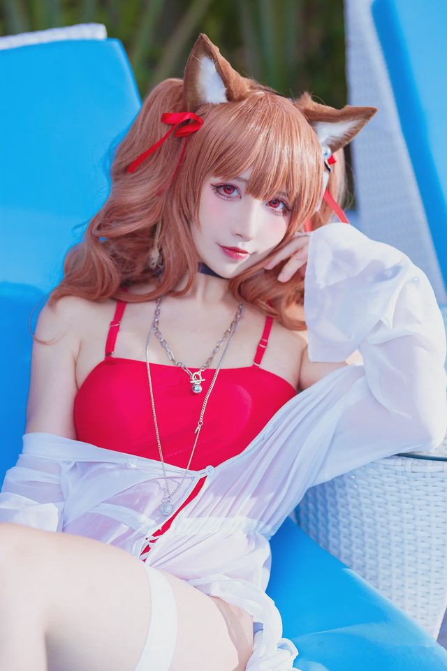 九曲Jean 明日方舟 安洁莉娜 泳装第 1 张图片