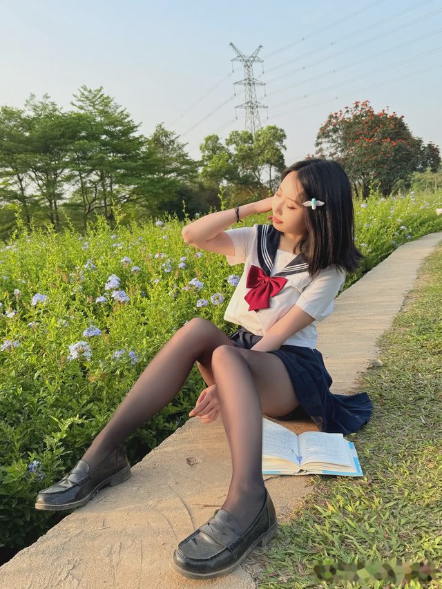 七只红豆 蓝花JK第 34 张图片