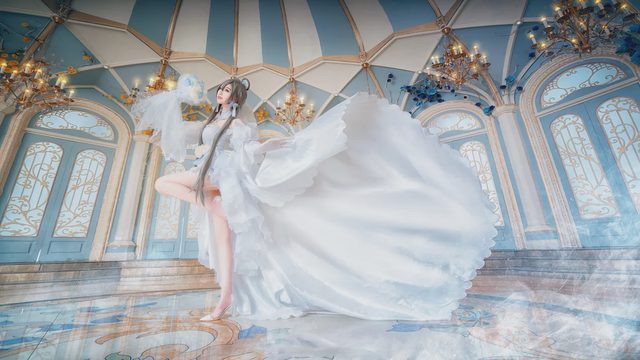 露兒大魔王_ 洛天依花嫁cosplay，超可爱第 6 张图片