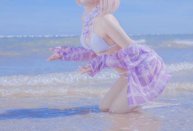 外星嫣子_Yan 玛修cosplay，夏天已经很远了第 9 张图片