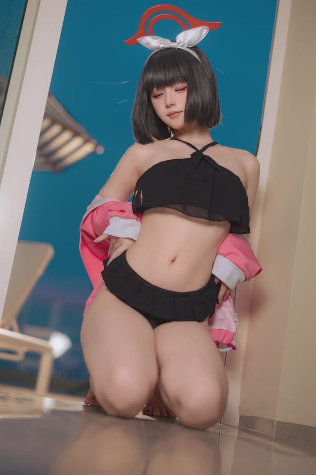 屿鱼 碧蓝档案 静山真白 泳装第 20 张图片