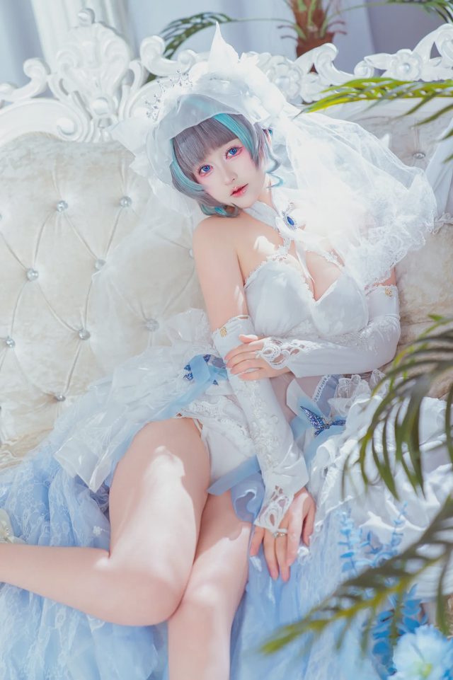 喵喵的喵吖 柴郡婚纱第 4 张图片