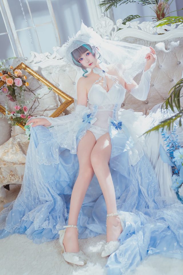 喵喵的喵吖 柴郡婚纱第 3 张图片