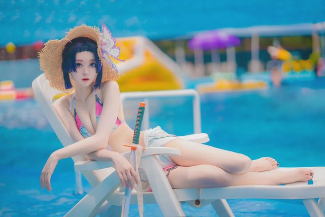 鬼肆A 鬼灭同人泳装-蝴蝶忍比基尼cosplay图册封面