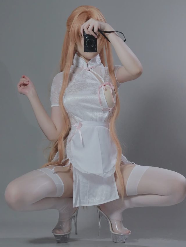 幼愛youmeko 刀剑神域 亚丝娜 中华女仆第 2 张图片