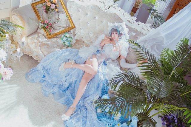 喵喵的喵吖 柴郡婚纱第 6 张图片