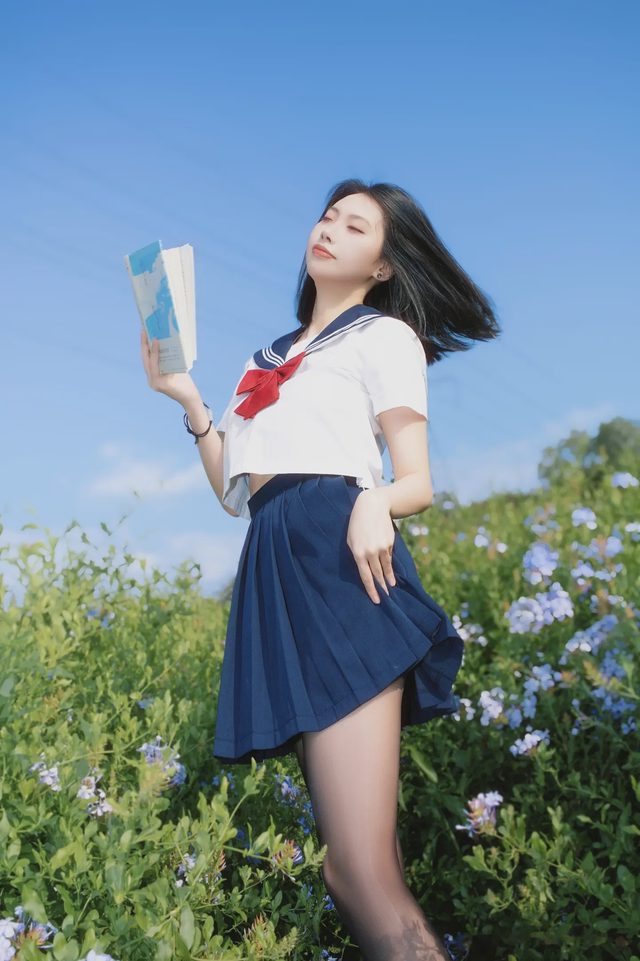 七只红豆 蓝花JK第 38 张图片
