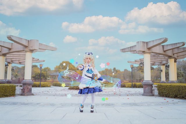 洛城雪Yuki 《原神》芭芭拉cosplay图册封面