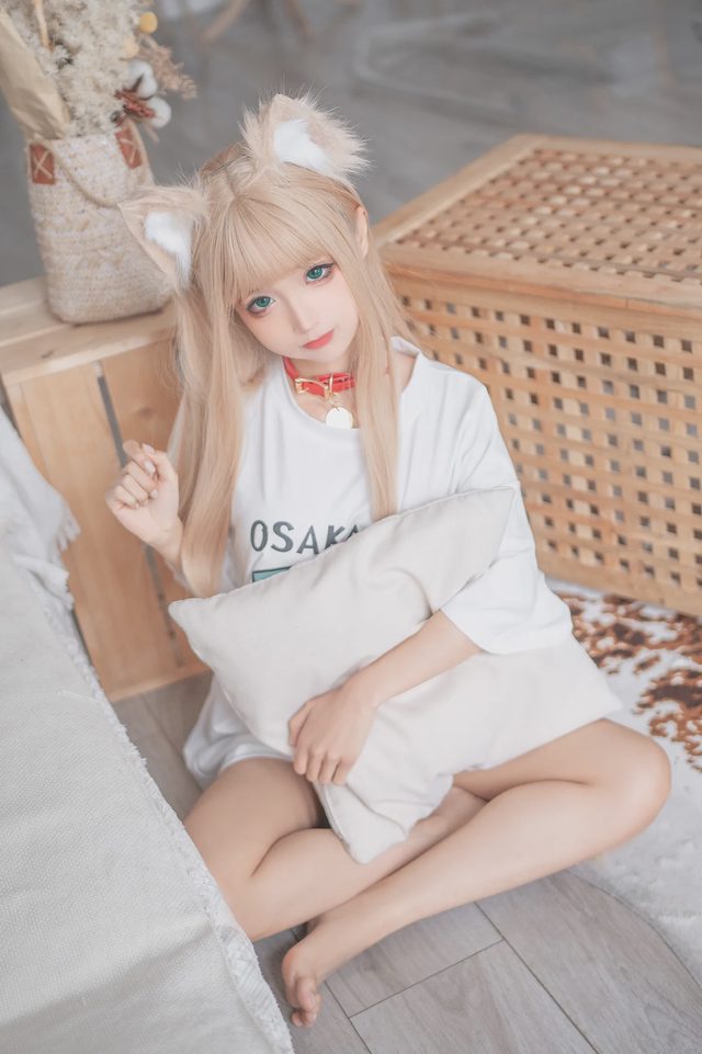 蠢沫沫- 黄豆粉猫娘cosplay第 4 张图片