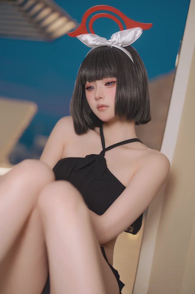 屿鱼 碧蓝档案 静山真白 泳装第 22 张图片
