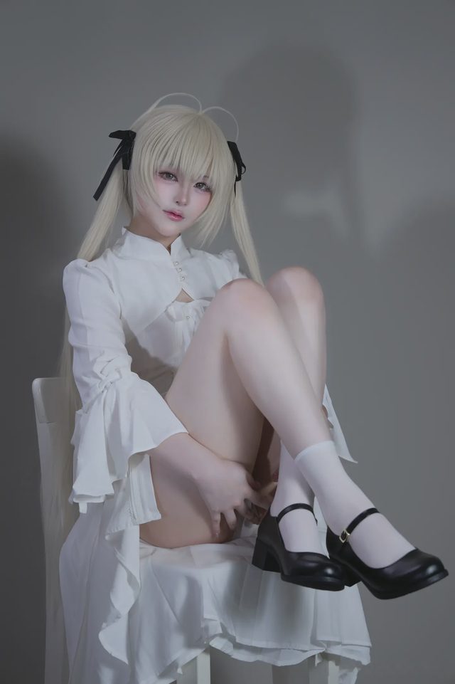 幼愛youmeko 缘之空 春日野穹 白裙第 41 张图片
