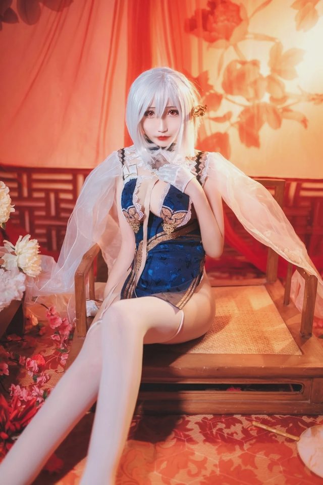 《碧蓝航线》天狼星旗袍cosplay第 9 张图片