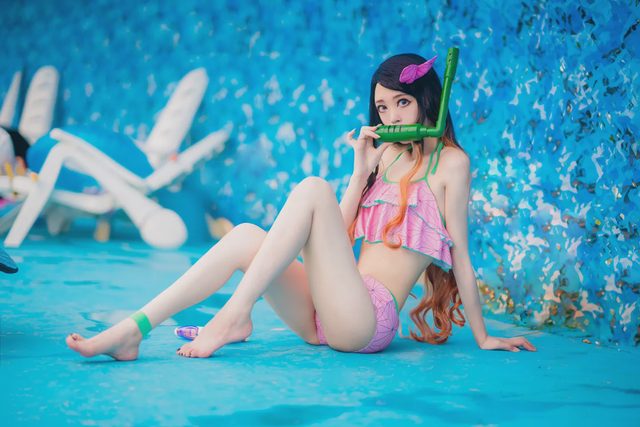 鬼肆A 鬼灭同人泳装系列-祢豆子cosplay第 5 张图片