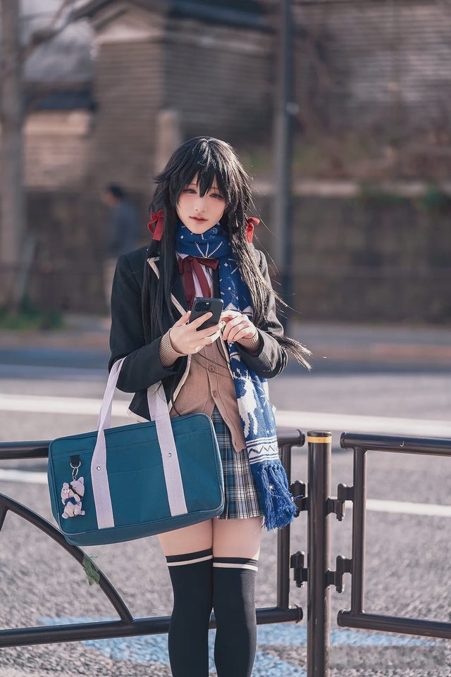 幼愛youmeko 我的青春恋爱物语果然有问题 雪之下雪乃 JK制服第 3 张图片