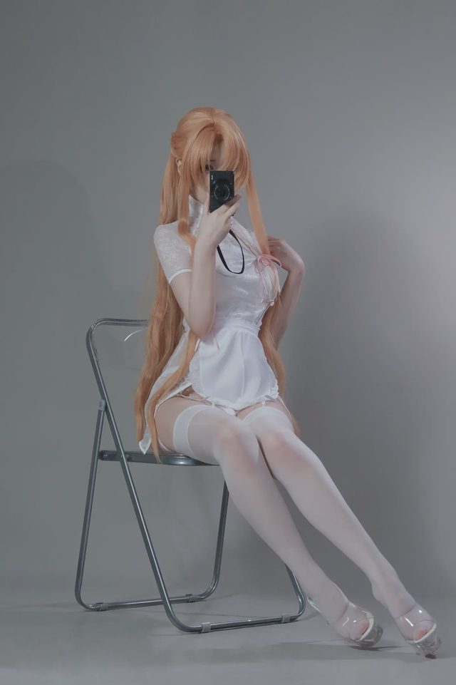 幼愛youmeko 刀剑神域 亚丝娜 中华女仆第 24 张图片