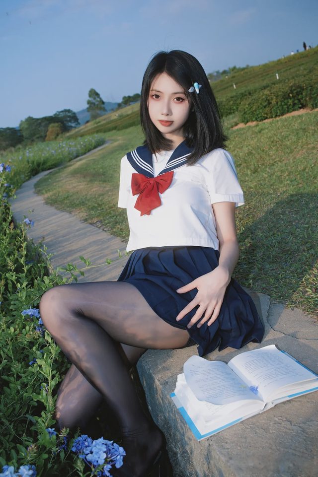 七只红豆 蓝花JK第 16 张图片