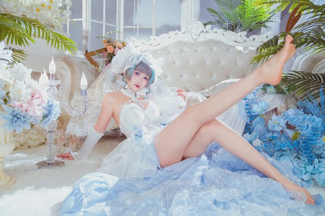 喵喵的喵吖 柴郡婚纱第 16 张图片