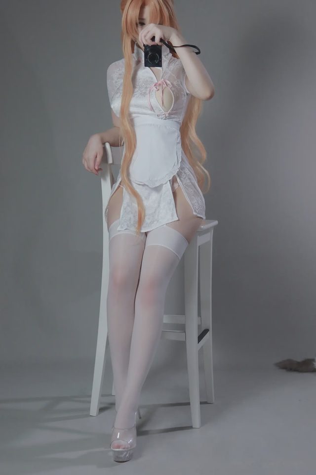 幼愛youmeko 刀剑神域 亚丝娜 中华女仆第 15 张图片