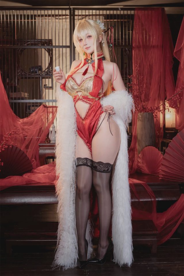rioko凉凉子 碧蓝航线 怨仇 旗袍 杯盏盈芳华第 3 张图片