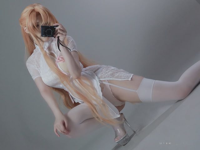 幼愛youmeko 刀剑神域 亚丝娜 中华女仆第 34 张图片