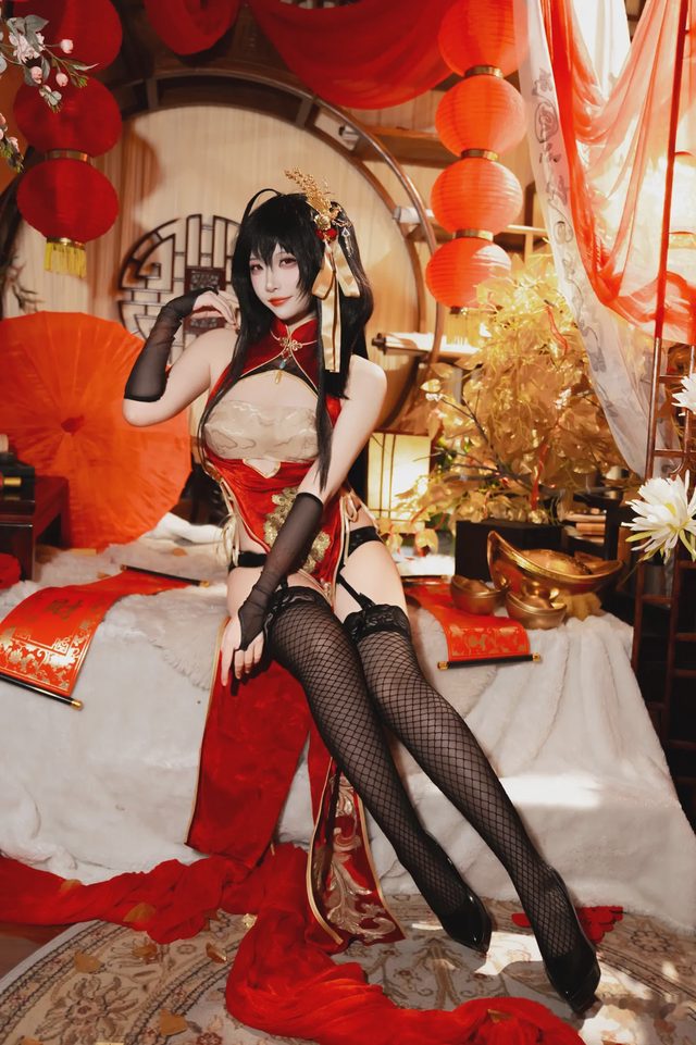 二佐Nisa 碧蓝航线 大凤 旗袍第 3 张图片